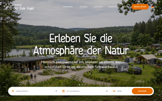 PMS campingplatz webseite