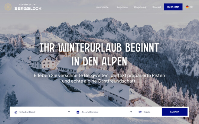 PMS skiresort webseite