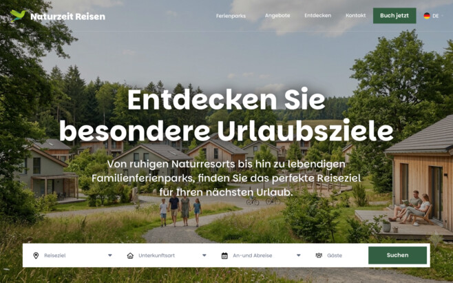 PMS ferienparkgruppen und ketten webseite