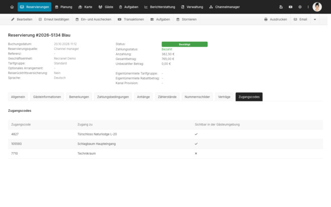 PMS Zutrittskontrolle