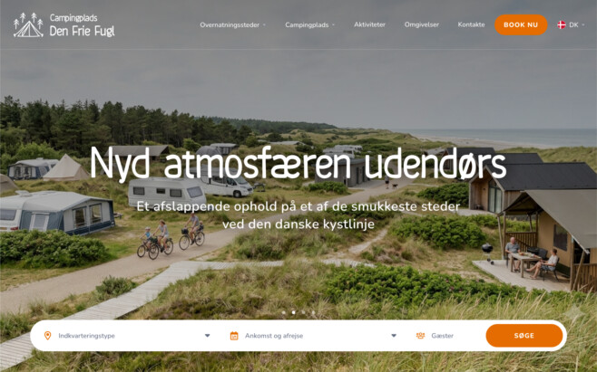 Bookingsystem campingplads hjemmeside