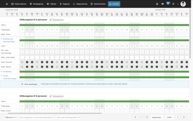 Bookingsystem channel manager