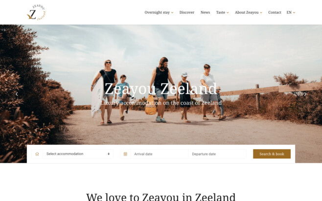 Reservation software website integration