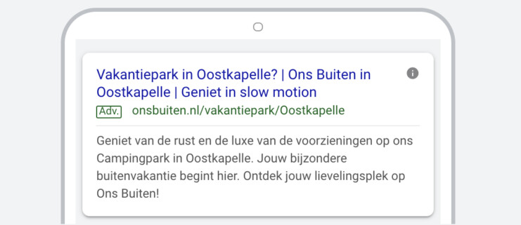 Online marketing vacation park