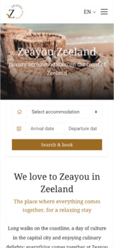 Website development rental organizations mobile