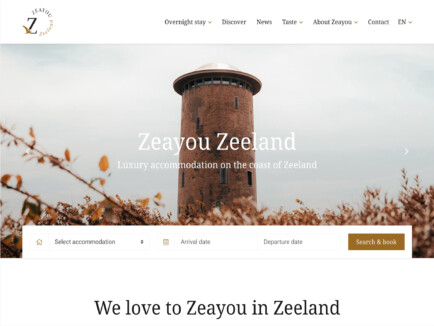 Website development rental organizations tablet