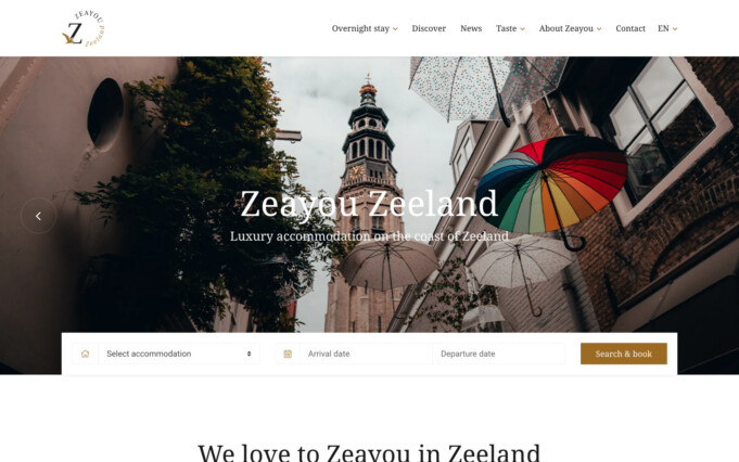 Website development rental organizations desktop