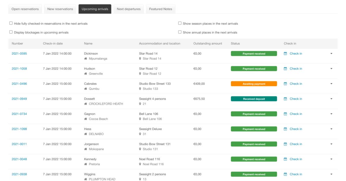 Planning board and management reservation software - Recranet Online ...