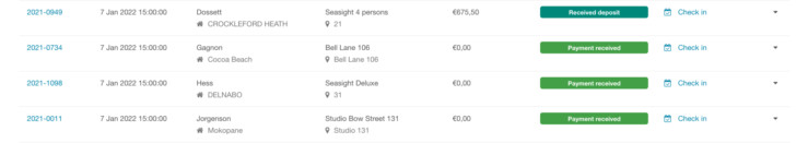 Reservation software planning board management payments