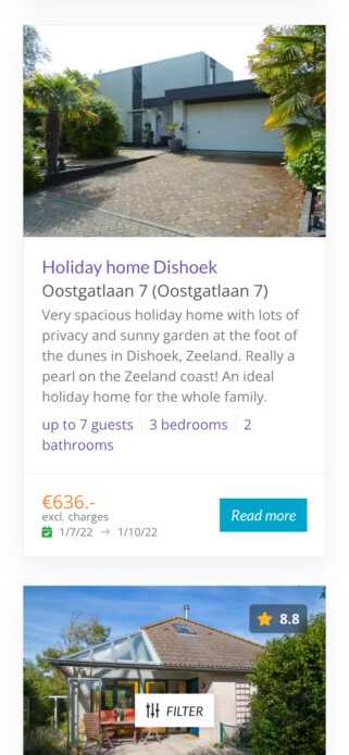 Reservation software search and book mobile