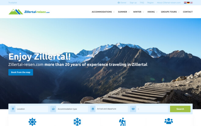 Reservation software winter resort development