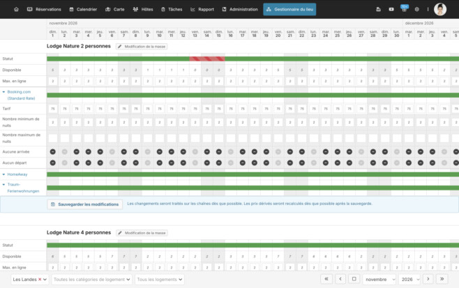 Logiciel de gestion camping channel manager