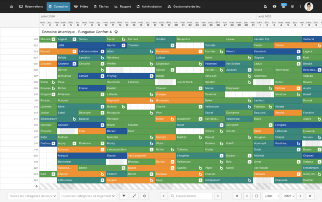 Logiciel de gestion groupe touristique planning