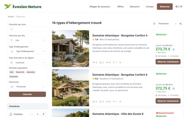 Logiciel de gestion groupe touristique recherche et reservation