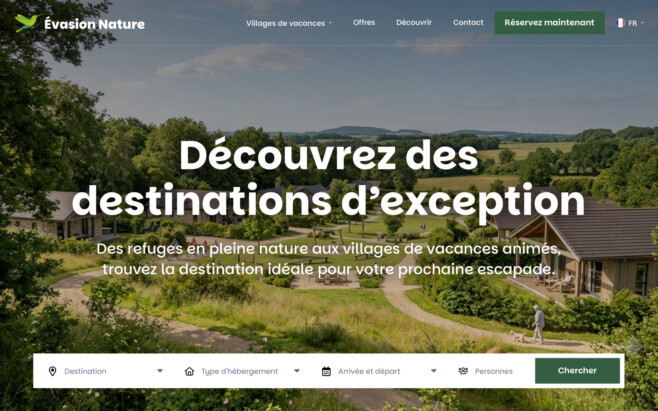 Logiciel de gestion groupe touristique site web