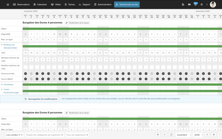 Logiciel de gestion channel manager