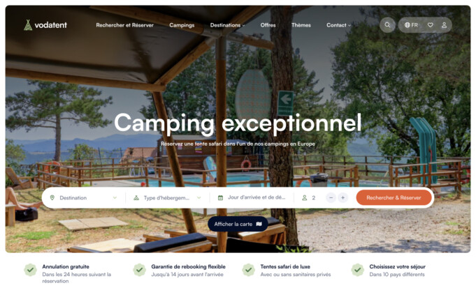Logiciel de gestion camping site web desktop