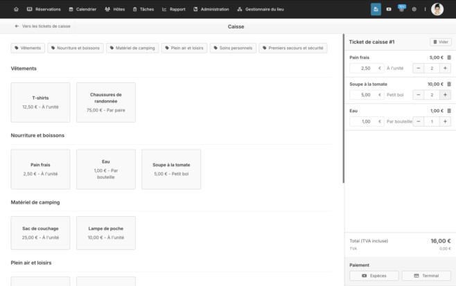 Logiciel de gestion hoteliere caisse