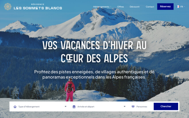 Logiciel de gestion station de ski site web