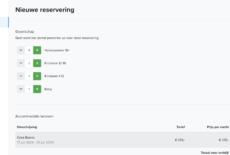 Reserveringssysteem eigenaren reservering aanmaken