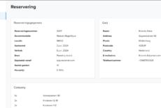 Reserveringssysteem eigenaren reservering bekijken