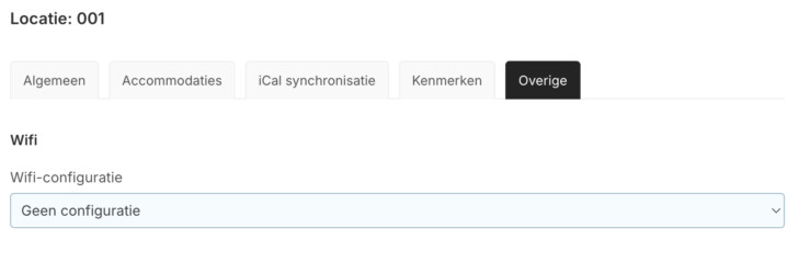 Wifi configuratie reserveringssysteem