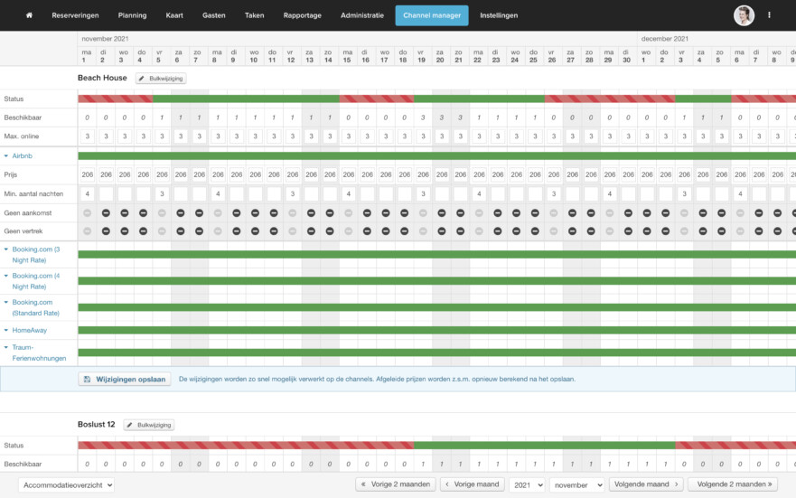 Reserveringssysteem camping channelmanager