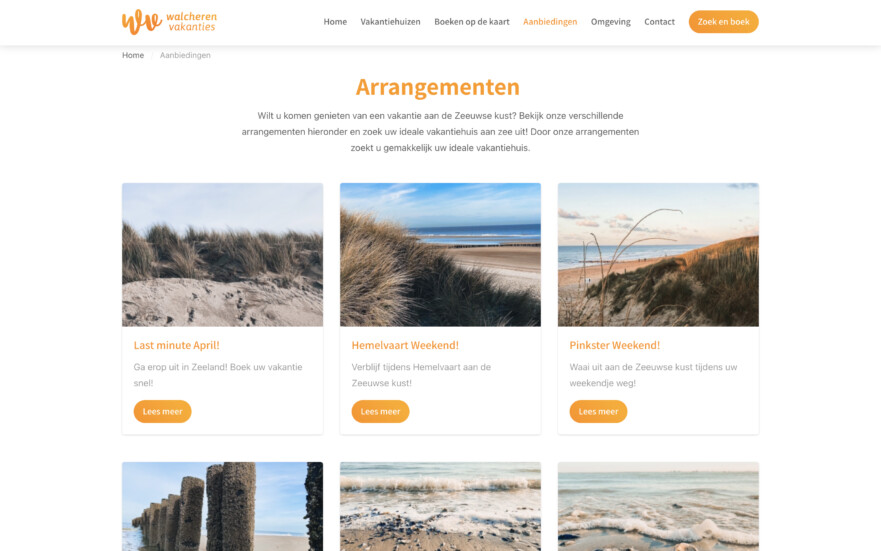 Reserveringssysteem arrangementen