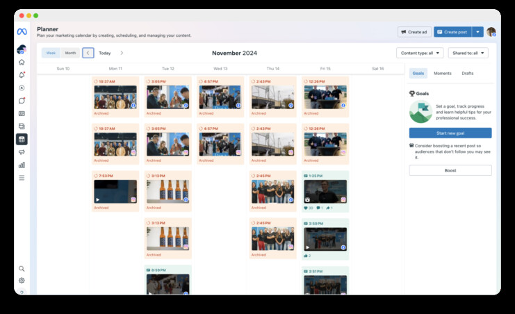 Meta business planner