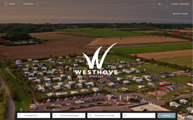 Reservation system campsite website development