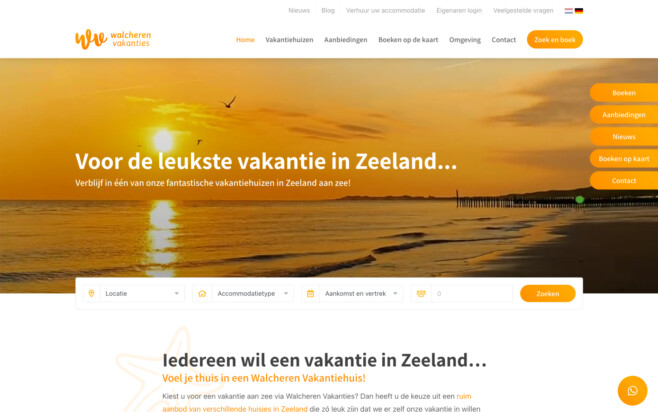 Online reserveringssysteem verhuurorganisaties website ontwikkeling
