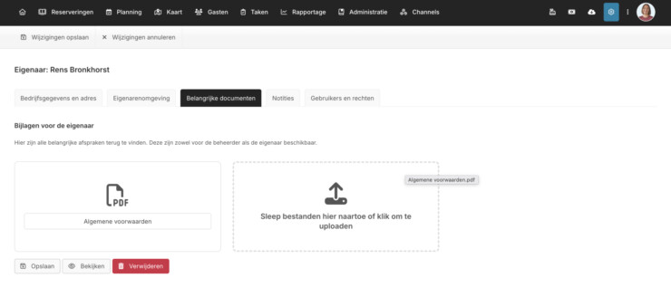 Belangrijke documenten inzien eigenaren