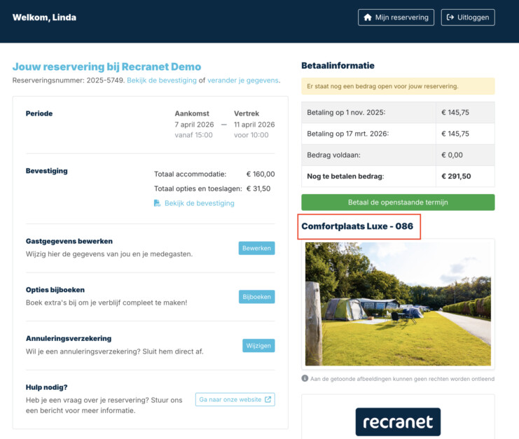 Gastomgeving voorkeurslocatie plattegrond