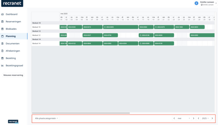Reserveringssysteem vernieuwd planbord eigenarenomgeving