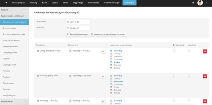 Reserveringssysteemcamping