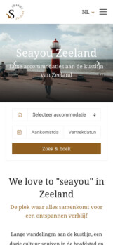 Website Ontwikkeling Verhuur organisaties Mobiel