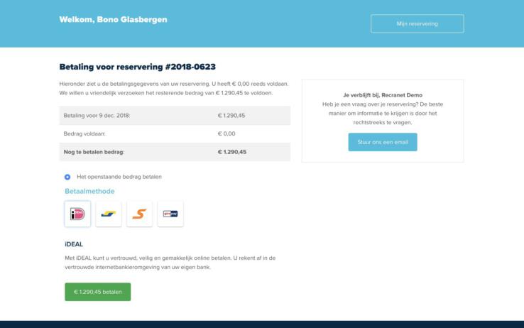 Online reserveringssysteem gastenomgeving overzicht 7