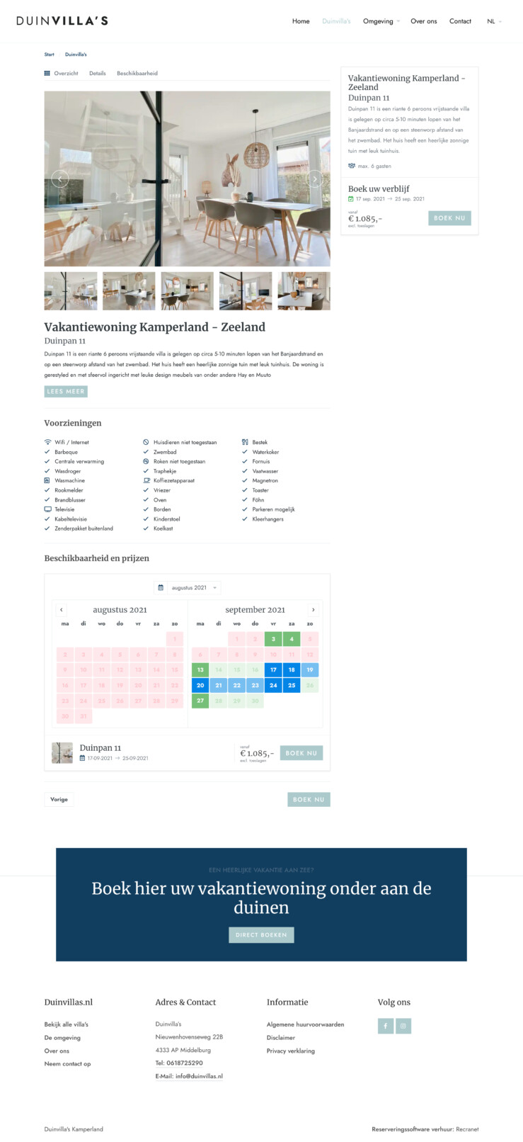 Reserveringssysteem zoek en boek 4