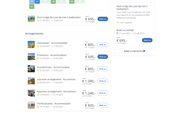 Reserveringssysteem arrangementen2