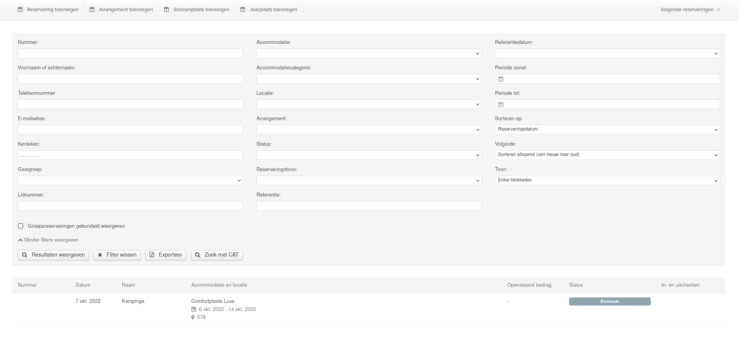 Filteren op blokkades