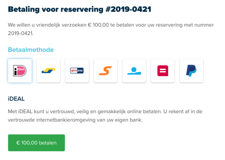 Online reserveringssysteem betalingsvoorwaarden en betalingstermijnen 4