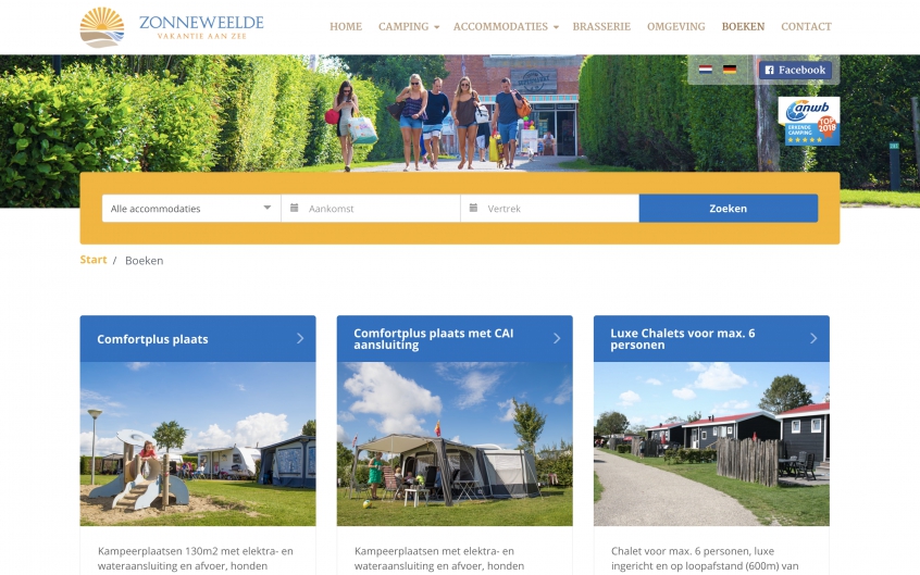 Online Reserveringssysteem Zonneweelde
